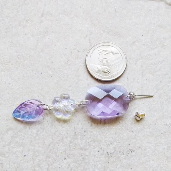 Instagram Ready! Breathtakingly Beautiful! Romantic XLong Flower Dangle Earrings - Picture 12 of 13